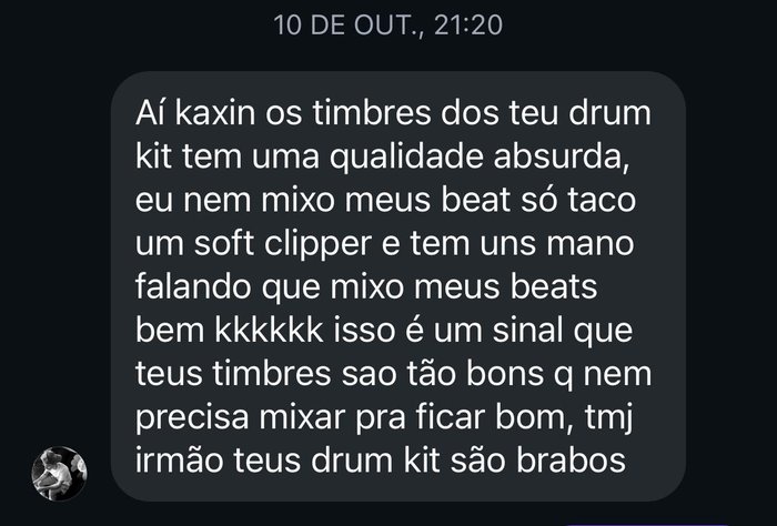 Print de conversa de WhatsApp com feedback sobre o High Score Vol. 1
