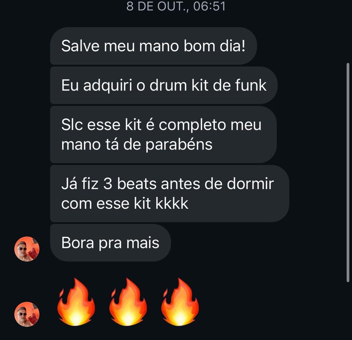 Print de conversa de WhatsApp com feedback sobre o High Score Vol. 1